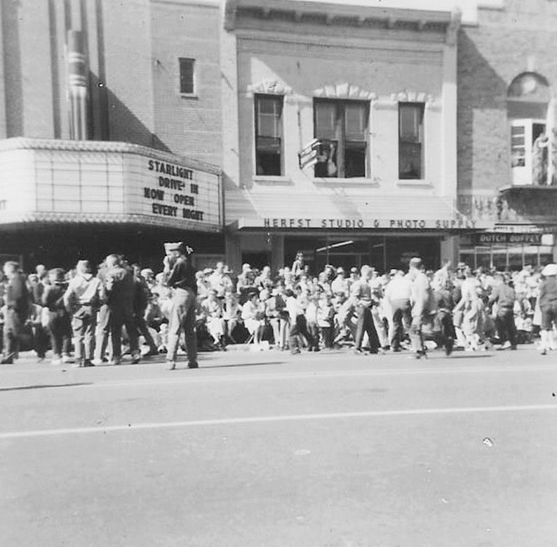 Center Theatre - Old Family Photo Of Center Theatre Mentioning Starlight Saugatuck On Marquee (newer photo)